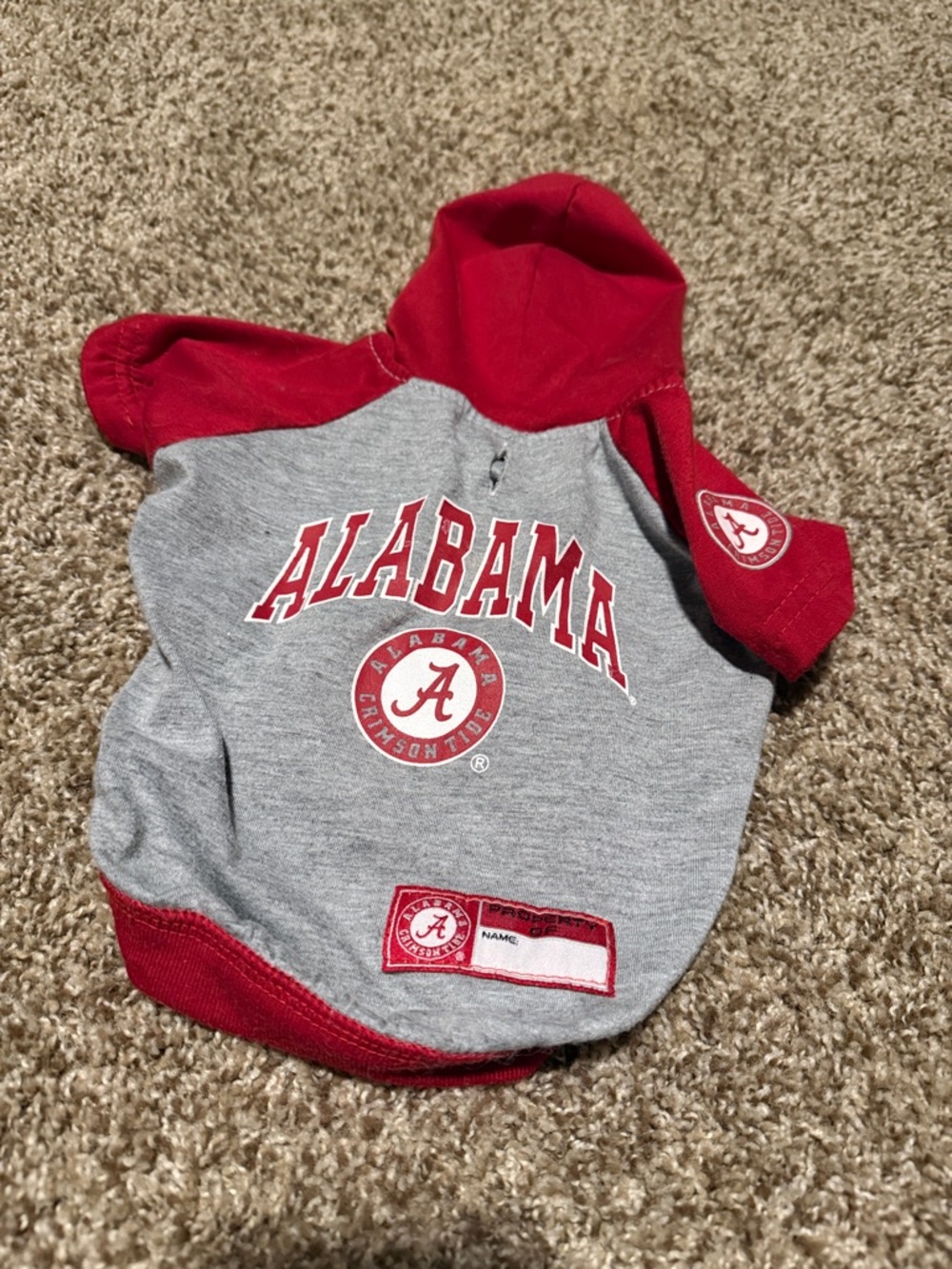 University of Alabama dog or cat hoodie by Pets First (S) - EUC!